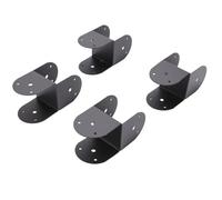FTVOGUE Support de Capuchons de Poteau en Acier au Carbone, Diamètre Intérieur de 3.5 Pouces, Compatible avec le Connecteur de Poteau à Poutre 4x4 pour la Réparation de Pergola, Paquet