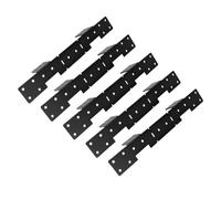 FTVOGUE Support D'échelle Réglable, Bracket Robuste pour Limon | 10 pièces, Revêtement en poudre noir, Compatible avec 2x12, Look professionnel