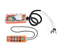 FTVOGUE Télécommande de Grue sans Fil, Interrupteur Radio Industriel H23C ++ avec Moniteur de Puissance LED 400 Canaux, Portée de 100M pour Palan électrique (plastique)