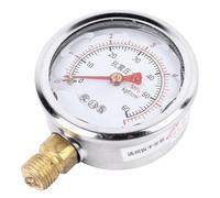 FTVOGUE Testeur de Pression Manomètre en Acier Inoxydable M14 X 1,5 Cadran de Pression Rempli de Glycérine Classe 1.6 Anti-sismique pour les Utilisateurs de Mesure de électrique d'équipement