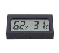 FTVOGUE Thermomètre Numérique Hygromètre Thermomètre LCD en Plastique 32 à 122 Fahrenheit 25 à 98 pour Cent RH Grand écran Taille Compacte pour Entrepôt Scolaire de Bureau à Domicile