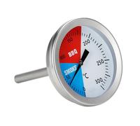 FTVOGUE Thermomètre pour Barbecue, Thermomètre de Four en Acier Inoxydable 304 de 32 °F à 572 °F, Jauge Ronde à Grand Cadran Facile à Lire avec Filetage M8, 3 Caractéristiques Clés pour la Cuisson