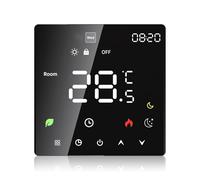 FTVOGUE Thermostat Intelligent avec écran LCD Couleur et Verrouillage Enfant, 5+1+1 Programmable pour Maison, Bureau, Hôtel (Chauffage de l'eau à Commande vocale)