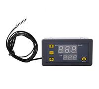 FTVOGUE Thermostat Numérique, Capteur de Commutateur de Contrôleur de Température avec Mode de Refroidissement/Chauffage, Alarme et Calibrage pour Température Constante (220 Affichage