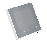 FTVOGUE Thermostat Numérique, Contrôleur de Température de Climatisation à écran Tactile LCD AC 220 V, Boîtier PC ABS, Thermostat d'hôtel à Montage Mural pour Le Contrôle du Climat Ambiant (White)