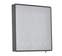 FTVOGUE Thermostat Numérique, Contrôleur de Température de Climatisation à écran Tactile LCD AC 220 V, Boîtier PC ABS, Thermostat d'hôtel à Montage Mural pour Le Contrôle du Climat Ambiant (Black)