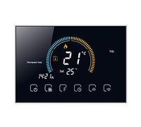 FTVOGUE Thermostat WiFi Intelligent écran Tactile LCD 4,8", Compatible Home, 6 Périodes Programmables 5+1+1 pour Chaudière Eau Gaz Chauffage, avec Affichage Indice UV humidité Fonction (sans Wi-FI)