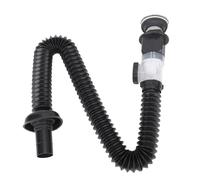 FTVOGUE Tuyau de Vidange Flexible, Tuyau de Vidange D'évier pour Empêcher le Reflux, élimination des Mauvaises Odeurs, de Descente Anti-fuite avec Acier Inoxydable Antirouille pour