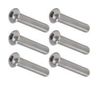 FTVOGUE Vis à Tête Bouton à Douille Hexagonale, Acier Inoxydable A2 304
