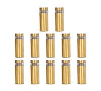 FTVOGUE Vis d'entretoise en Acier Inoxydable, Matériel de Montage pour Panneau Mural, 12 X 30 Mm, or brossé, Résistant à la Rouille, Installation Facile pour Panneaux en Verre Acrylique, Intérieur et