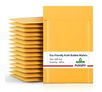FU Global # 000 10,2 x 20,3 cm Kraft Bubble Mailers Lot de 50 enveloppes à bulles