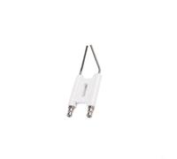 FUANA Aiguille d'allumage à double broche de type H pour brûleurs à mazout, accessoire d'allumage d'électrode en métal, pièce de réparation facile à installer, blanc (B)