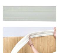 FUANA Bande de moulage 3D auto-adhésive en mousse PE 8 cm x 7,5 mm pour décoration de maison, bureau, réparation murale et protection