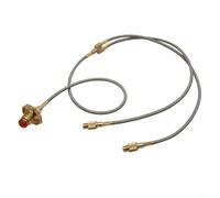 FUANA Câble adaptateur de gaz en cuivre pour cuisinière extérieure, tuyau d'extension bidirectionnelle pour connecter le cylindre GPL à la tête de gril, barbecue compact et sûr (A)