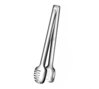 FUANA Ensemble de pinces à pâtes en acier inoxydable résistant à la chaleur avec pointes dentelées pour nouilles, salade, grillades (grand)