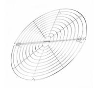 FUANA For sourcing map Grille de refroidissement ronde en acier inoxydable de 31 cm pour barbecue - Passe au four et au lave-vaisselle