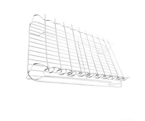 FUANA Grille de barbecue double couche 32 cm en acier inoxydable pour barbecue en plein air, camping, pique-nique, accessoires de barbecue