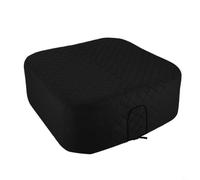 FUANA Housse de spa gonflable isolée pour jacuzzi carré, housse thermique Oxford imperméable avec design de rétention de la chaleur, couvercle à économie d'énergie pour extérieur (noir)