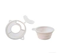FUANA Housse en silicone conçue pour une utilisation résistante aux éclaboussures sur les mélangeurs verticaux et compatible avec les mélangeurs à tête inclinable courants (blanc)