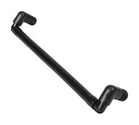 FUANA Hunter Raccord d'arrosage pivotant de 34 cm, tuyaux pivotants réglables de 1/2 et 3/4", pour raccord en polypropylène pour éviter les dommages causés par le tuyau vertical, noir