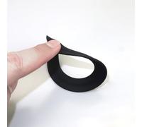 FUANA Joint de WC en silicone noir pour Siamp 4950, 283" | Joint de soupape de chasse d'eau pour chasse d'eau Siamp modèles 49 et 50, joint en silicone 718,8 cm