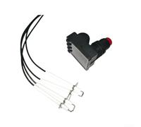 FUANA Kit d'allumage à 4 prises pour barbecue à gaz de 91,4 cm - Générateur d'étincelles piézoélectrique fiable avec électrodes et fils, pièces de rechange faciles à installer pour la cuisine