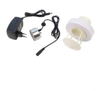 FUANA Kit de brumisateur 24 V avec protection anti-éclaboussures et flotteur - Brumisateur de bassin 350 ml/h pour fontaine à eau, rocaille, aquarium - Comprend 3 disques de rechange et un adaptateur