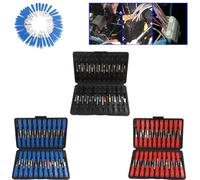 FUANA Kit professionnel de 41 outils de démontage de bornes électriques pour voiture - Bleu pour rouge et noir
