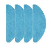 FUANA Lot de 10 chiffons de nettoyage en microfibre 7490, anti-peluches, haute absorption, bleu (lot de 4)