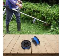 FUANA Lot de 2 bobines de gazon et fil pour Lawnmaster CLGT2410 CLGT2412 CLGT2425S-01, 1,5 mm x 6 m pour pièces de rechange