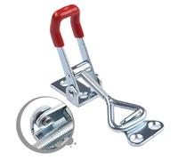 FUANA Lot de 2 colliers de serrage GH-4001, loquet réglable en fer | GH-4001 Lot de 2 loquets de serrage à bascule, boucle de traction industrielle réglable, 90 x 40 mm, gabarits de soudure en
