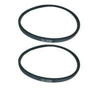 FUANA Lot de 2 courroies d'entraînement 121-5765 pour tondeuses TimeMaster 30, 76 x 1,3 cm, SBR enveloppées moulées pour courroie de rechange avec cordon en aramide 20199
