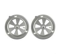 FUANA Lot de 2 pièces de rechange en acier inoxydable pour grille d'aération de barbecue, grille d'aération réglable pour four haute température, levier de contrôle silencieux