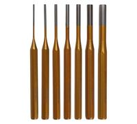 FUANA Lot de 7 chasse-goupilles de 2 à 10 mm en alliage d'acier pour réparation et entretien de montres