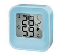 FUANA Mini thermomètre et hygromètre électronique avec écran LCD, température intérieure, hygromètre pour maison, crèche, cuisine, réfrigérateur -50 (bleu)