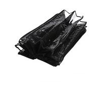 FUANA Organiseur de chaussures pliable à suspendre avec poches transparentes, 160 x 55,9 cm, jaune