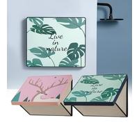 FUANA Panier à linge pliable pour économiser de l'espace | Panier à linge mural pliable pour chambre à coucher, salle de bain, gain de place, panier à linge sale avec sac en lin, vert