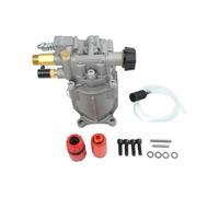 FUANA Pression de 3400 PSI 2,5 GPM pour pompe de lave-linge, arbre de 1,9 cm, support horizontal pour huile pré-remplie thermique pour protection 180-225 cc nettoyants à gaz