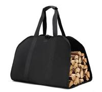 FUANA Sac de rangement d'extérieur en PVC 600D résistant à l'usure avec sangle à double anneau et poignée sécurisée pour le camping Noir 98 x 47 cm
