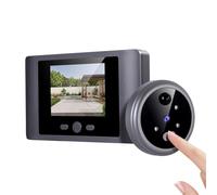 FUANA Smart Doorbell Viewer Caméra sans fil PIR Détection de mouvement avec écran lumineux Alarme pour installation judas de porte