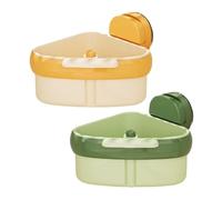 FUANA Support d'angle pour évier de cuisine avec ventouses, pour panier de filtre à vidage automatique Orange