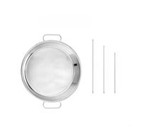 FUANA Support de brochettes verticales en acier inoxydable avec poêle amovible et pointes réglables pour barbecue, grill, Shawarma Gyros et Tacos al Pastor pour fours intérieurs et fumoirs extérieurs