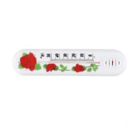FUANA Thermomètre mural en plastique pour intérieur et extérieur, grand transparent pour cadran, jauge de température pour la maison, le bureau, le jardin, plage de 0 °C à 50 °C