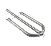 FUANA Tube de rechange pour barbecue à gaz en forme de U en acier inoxydable de 58 cm, conçu avec des prises d'air réglables pour barbecue extérieur