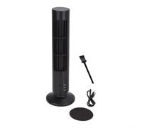 FUANA Ventilateur tour compact sans pales alimenté par USB - Circulateur | Matériau ABS, tour compacte de 34,5 cm, fonctionnement silencieux, sans danger pour les enfants et les animaux domestiques