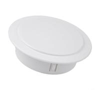 FUBESK Bouchon rond pour grille d'aération - Cache-trou mural - Protection pour tuyaux de climatisation - Tuyau d'eau en PVC (100 mm)