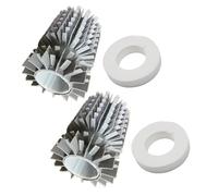 FUBESK Demi-brosse 61020601 avec 6101611-R4 pour nettoyeur de piscine Ring Dolphin M400 M500, pièce de rechange Astralpool Pulit E70 E80 Active 4 5