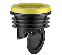 FUBESK Joint de bride de toilette pour anneau, plastique et silicone, 125 x 125 cm, valve anti-refoulement, étanche, convient aux tuyaux en PVC 100-110, accessoire de plomberie de salle de bain