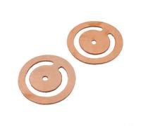 FUBESK Lot de 2 pompes de rechange en cuir de vachette de qualité supérieure, élasticité améliorée et absorption de l'eau, fonctionnement fluide, marron