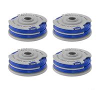 FUBESK Lot de 4 bobines de fil en nylon robuste de 1,65 mm pour Flymo FL289 Autofeed, remplacement 500, Power Trim 500, Multi Trim 250D 300D (4 pièces)